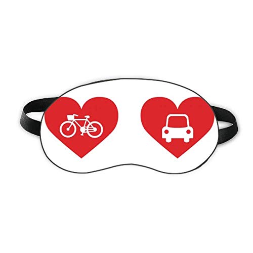 Biciklistički automobil crveni srčani uzorak spavaj štitnik za oči Soft noć zasenka