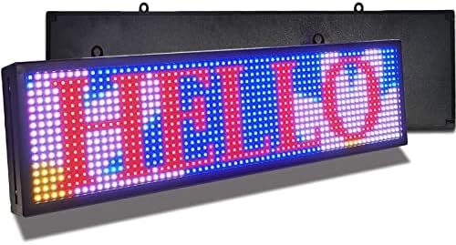 PH10MM LED znak 26 x 8 inča LED pomicanja Popis Poruka RGB pune digitalne poruke za digitalnu poruku sa SMD tehnologijom za oglašavanje