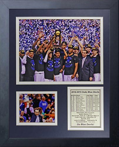 Legends Never Die NCAA Duke Blue Devils 2015 Basketball National Champions Celebration Framed Photo Collage