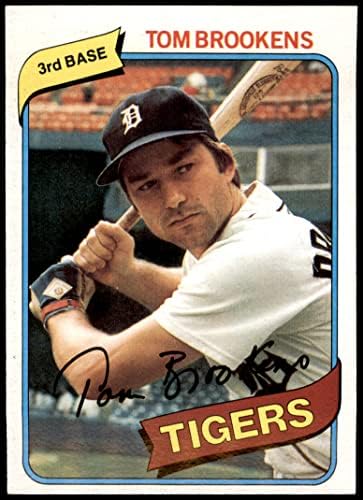 1980 topps # 416 Tom Brookens Detroit Tigers NM tigrovi