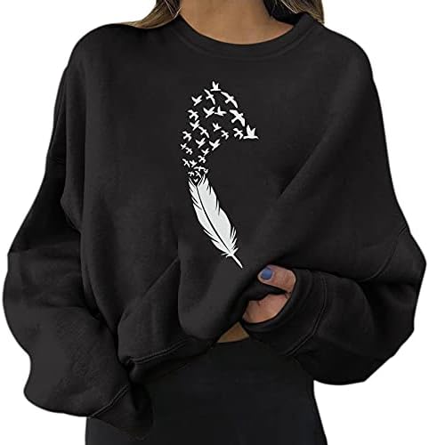 Ženski ružni božićni dugi rukav smiješni ispis Vrh hiljarijski praznici udobnosti pulovera Snap Fleece Pulover žene
