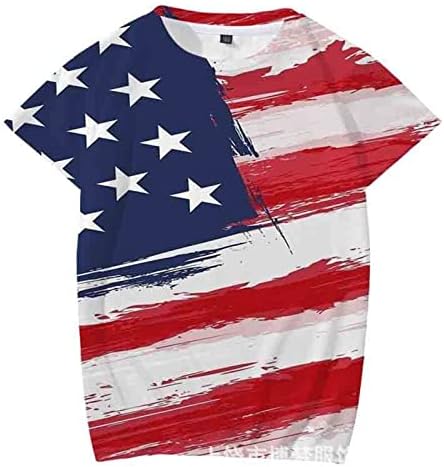 Ljetna muška majica Muške majice Majice Muška majica Grafički 3D Print Ljeto TOP USA američka zastava Srednje t