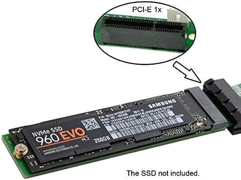 Konektori CYSM M-ključ NVME AHCI SSD na PCI-E 3.0 1x x1 vertikalni Adapter sa kablom muški na ženski produžetak