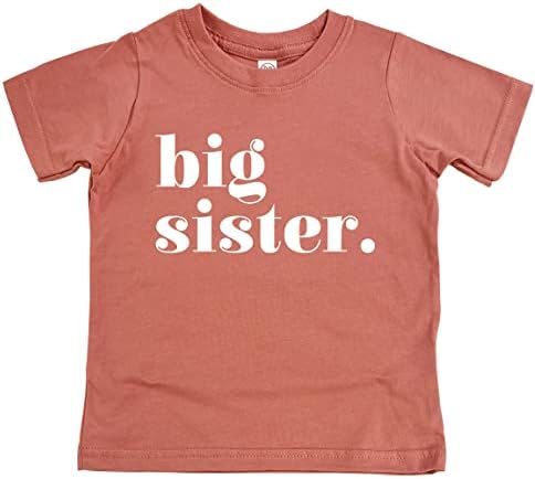 Slatke malene teže velike sestre šareno brata sestre otkriva majicu za djecu za bebe i djecu s dječjim krevetima