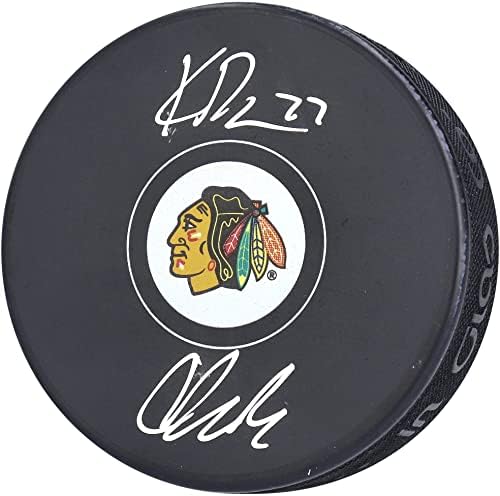 Kirby Datch & amp; Colton Datch Chicago Blackhawks sa autogramom hokejaškog Pak-autogramom NHL Pak
