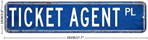 Agent aparata Aluminijski metalni znak Garaža Signični agent za agent Poklon metal garaža potpis Vintage Art zidne kafe i bar Dekor