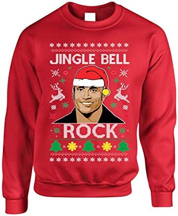 AllnTundds dukserica za odrasle Jingle Bell Rock Trendy Ugly Božićna praznička zabava