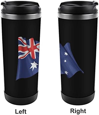Zastava države Australija Putničke kafe šalice sa izoliranim čašama od nehrđajućeg čelika dvostruka boca sa dvostrukom zidnom bocom