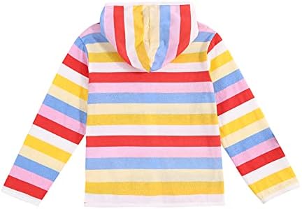 Kaerm Kids Girls Rainbow duksevi dugih rukava vrhovi pulover vrhovi džemperi