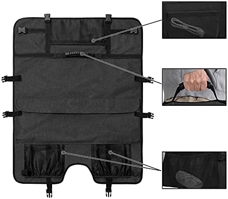 CURMIO 24-inčna torbica za nošenje monitora, univerzalna torba za Monitor računara od 24 sa gumenom ručkom i džepovima, crna