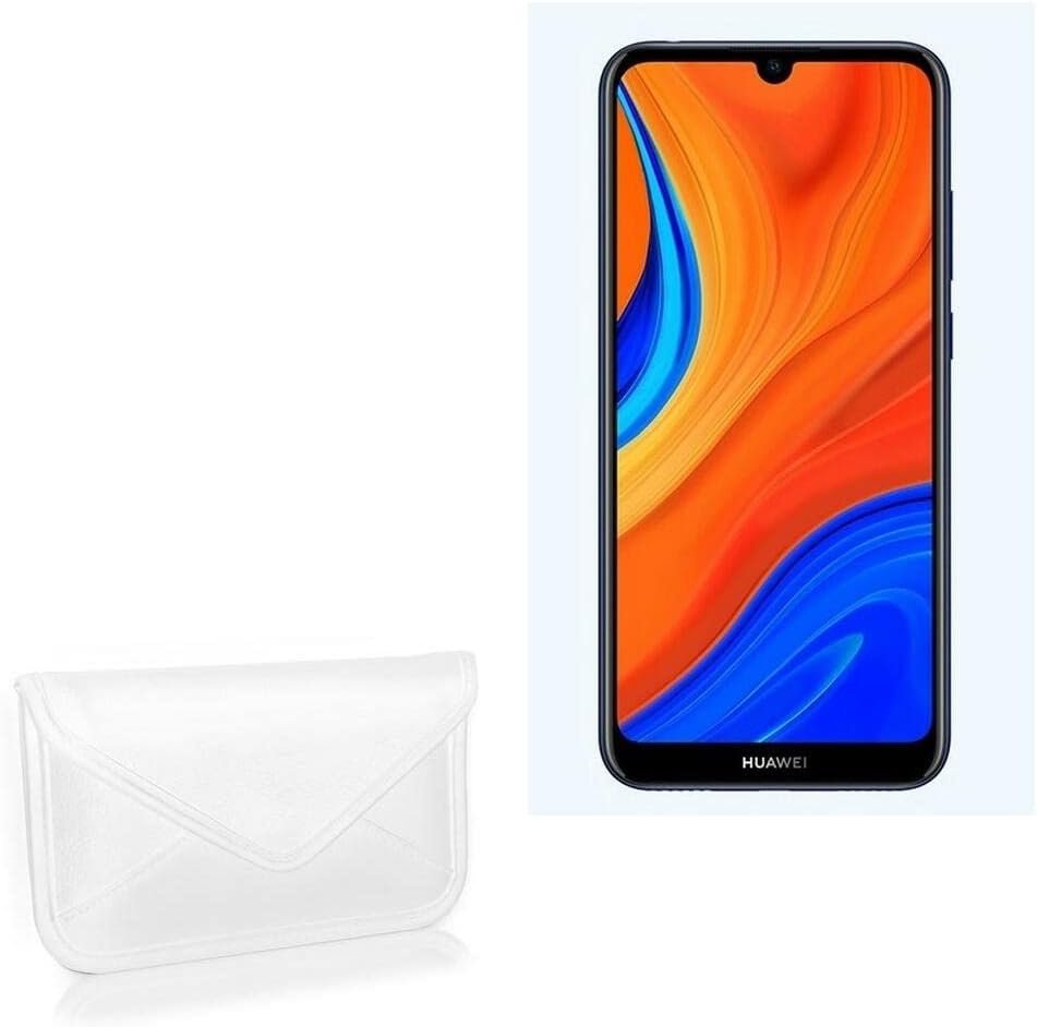 Boxwave Case kompatibilan sa Huawei Y6S - Elite kožna glasnik torbica, sintetička kožna poklopac koverte za kovertu za Huawei Y6S