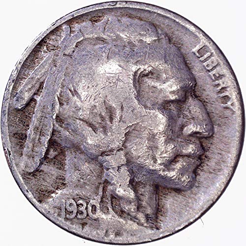 1930 Buffalo Nickel 5c Veoma dobro