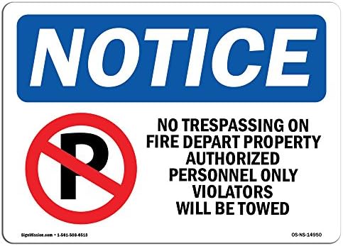 OSHA Napomena - bez propadanja na znak požara sa simbolom | Decal vinyl etikete | Zaštitite svoje poslovanje, gradilište | Napravljeno