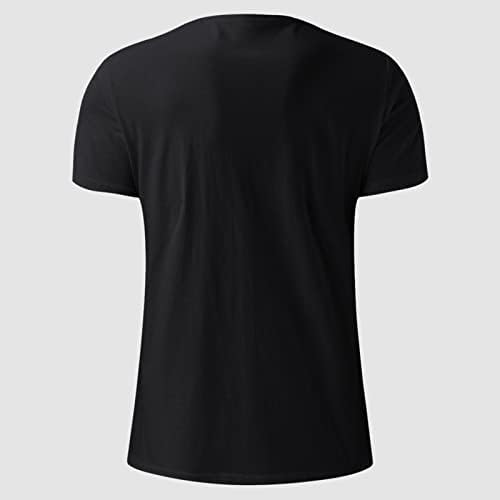 BMISEGM ljetne majice za muškarce Muška modna proljetna ljetna casual s kratkim rukavima o vratu kamuflaža tiskana majica dugačka