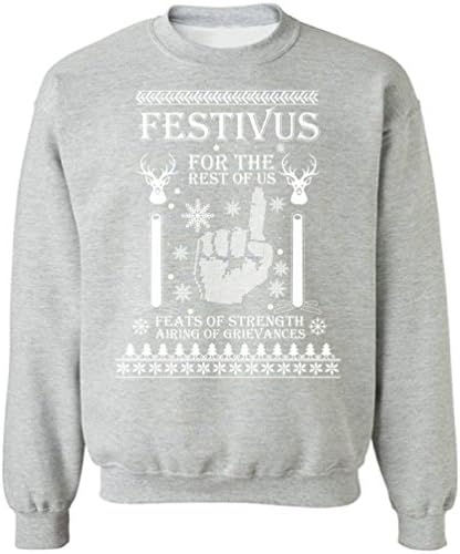 Pekatees Festivus duks festivus džemper ružan božićni džemper xmas pokloni