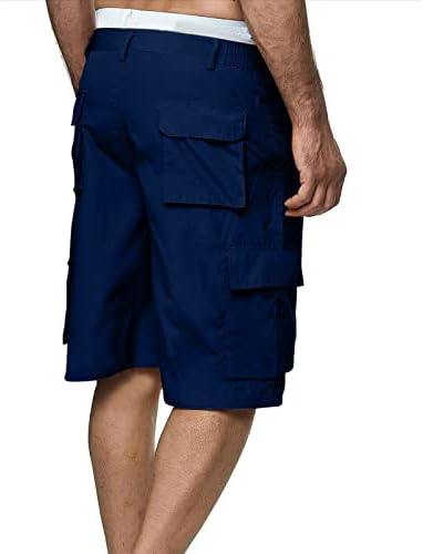OZMMYAN muški teretni kratke hlače Ležerne prilike za više džepa na otvorenom pamuk Twill Hratke Solid Ripstop opuštene fit planinarske