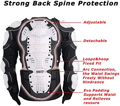 RIDBIKER WEWAYSTEP zaštitna jakna za motocikle Full Body Armor, zaštita kičme za grudi oprema za bicikle za muškarce motokros