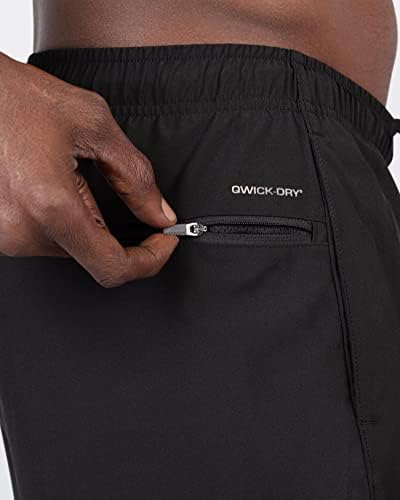Sloj 8 Muške kratke hlače Dvije pakovanje Sve svrhe 7 i 9 inča Tkanine rastezanje atletske kratke hlače sa džepovima i džepom sa zatvaračem