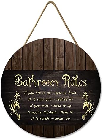 Zidno viseće znakovno znatno pravilno kupatilo znakovi smiješno kupatilo umjetničko dekor seoska kuća vrt vrt