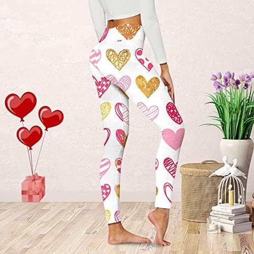 Yalfjv Yoga pantalone za Cutes veličine 10-12 ženske Yoga helanke slatke štampane Valentinove Ležerne udobne helanke Mint Womens