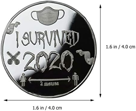 Bestoyard 2pcs Preživio sam 2020 kovanica za kovanice od metala 2020 2020 Survivor Suvenir pokloni za zabavu za majke