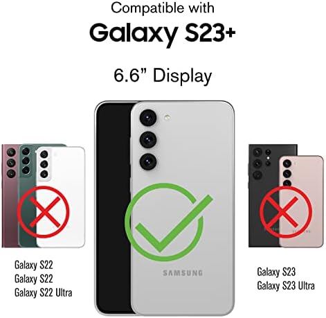 VENA Vcommute novčanik slučaj Kompatibilan sa Samsung Galaxy S23 Plus, Flip kožni poklopac slot kartica držač sa postoljem-prostor