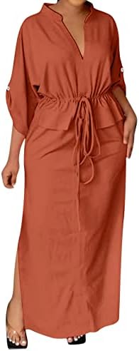 SOEHIR casual košulja za žene začepljene V-izrezom Vratni ormar za ovratnik niz obrnute haljine Zimska moda