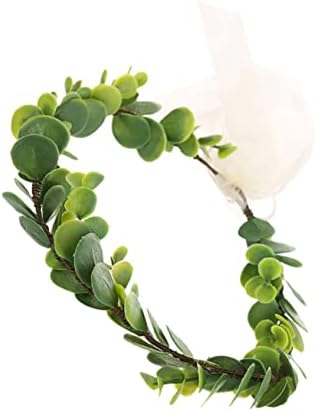 HOMOYOYO vijence za venčanicu za mladenku zeleno dekor vjenčani ukrasi opruge vijenac za vence za sve sezone zelena lista mladenka