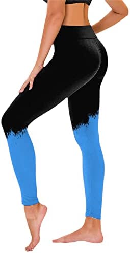 Tajice za žene Tummy Control Atletic Workout Tie-Dye Ispisan hlače za tiskane hlače za podizanje joge trke