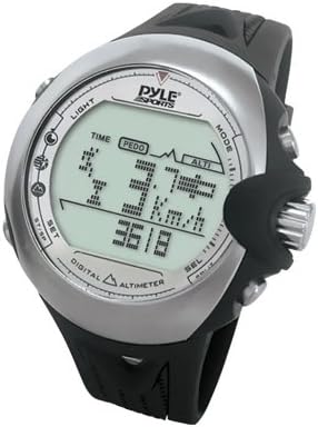Pyle PSKI2 skijanje digitalni sat sa satom, Ski režim, visinomjer, barometar, kompas, plima, termometar i tajmer