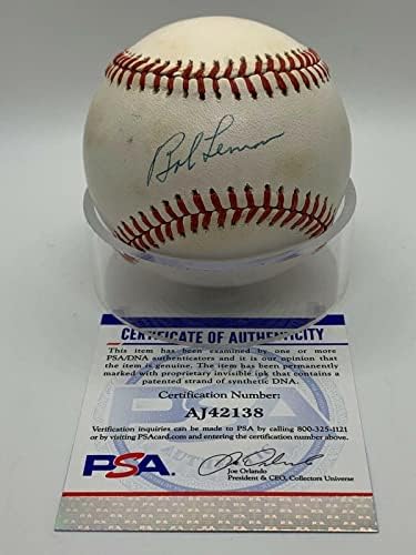 Bob Limun Cleveland Indijanci potpisali su autografa službenog OMLB al bejzbol PSA DNK - autogramirani bejzbol