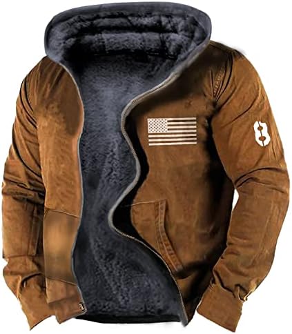ADSSDQ muška jakna, slatki pulover muškarci s dugim rukavima na ogromnoj kašičici, čvrsta jakna s kapuljačom, debela udobnost ZIP8