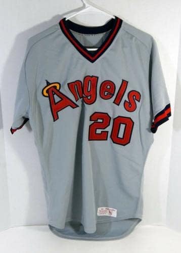 1983-84 Kalifornija Angels Gary Pettis 20 Igra Polovna siva Jersey DP17533 - Igra Polovni MLB dresovi