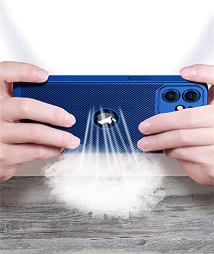 Slim Fit iPhone 12 pro max prozračna futrola, ultra tanka [koža osjet na dodir] [toplina] protiv otiska protiv prstiju / klizač /