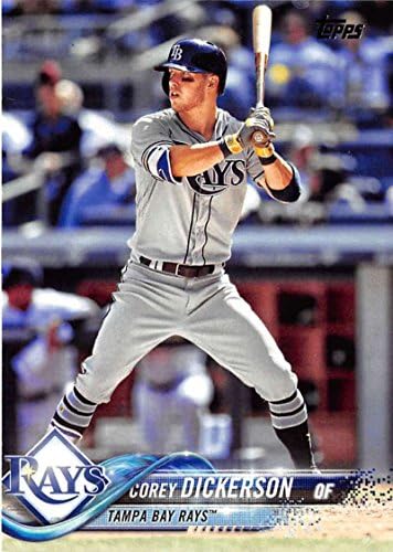 2018 TOPPS # 227 Corey Dickerson Tampa Bay Rays bejzbol kartica