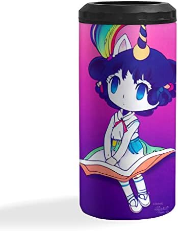 Rainbow Jedinstvena djevojka izolirana tanka Can Cooler - Štampano može hladnjak - jedinstvena grafička izolirana tanka može hladnjak