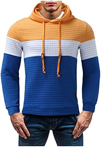 Mens Jogger postavio je dugu sportsku odjeću za zimsku jesen 2-komadno blokiranje u boji tanke duksere i odijelo muške gaće