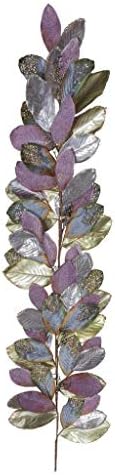 Vickerman 6 'šljiva kamena magnolija list umjetnog božićnog vijenca