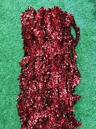 Novi crveni božićni vilin Garland metalik ukrašavanja božićnih drva ukrasi postavljaju sretnu novogodišnju plafon za obnavljanje čarapa