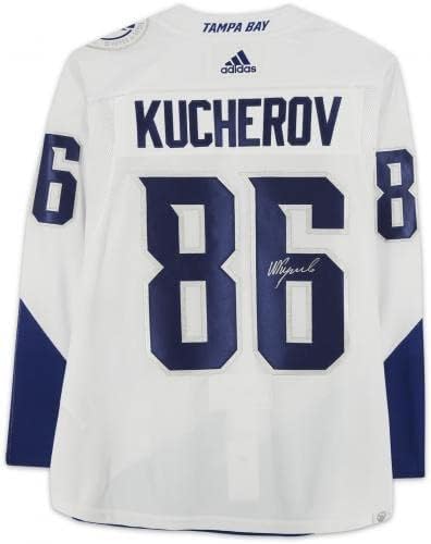 Nikita Kucherov Tampa Bay Munja autogramirana 2022 Autentični dres serije Adidas - autogramirani NHL dresovi
