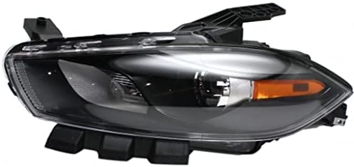 KarParts360 za Dodge Dart farove 2013 14 15 par vozača i suvozača prednji Crni Trim HID tip za CH2518145 / 68083911AE