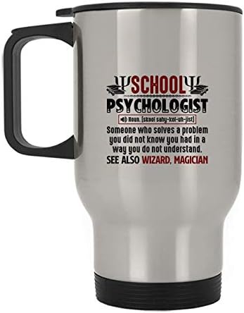 Putna čaša za psiholog u školi, čelična šolja, putna krigla