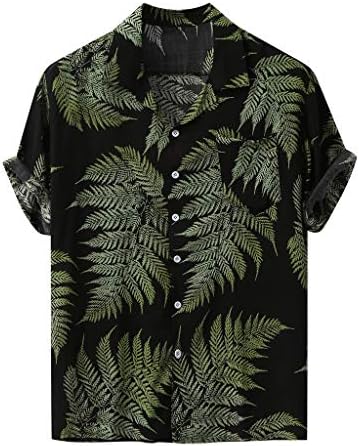 Muška povremena havajska majica Ljetna tropska plaža Kuglačke košulje kratkih rukava retro plaža cvjetna majica