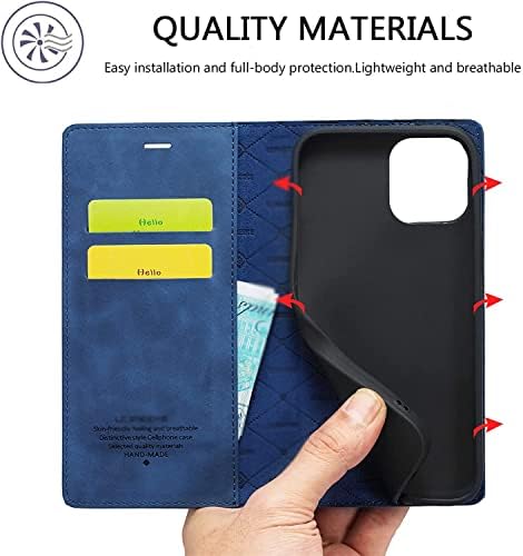 Torbica za novčanik MAALYA za iPhone 14/14 Plus / 14 Pro / 14 Pro Max sa držačem za kartice, Premium kožna magnetna futrola za zatvaranje