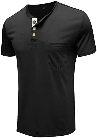 Ljetna Muška Casual Dress Shirt okrugla Muška bluza kratkih rukava opružna košulja boja gornji čvrsti vrat sa dugmadima