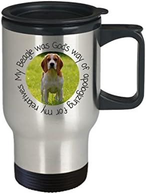 Beagle Tratna krigla - Moj Beagle bio je Božji način izvinjavanja za moje rodbine nehrđajući čelik 14 oz. Vruća hladna kafa za kafu