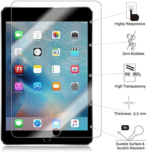 TANTEK [2-Pak kaljeno staklo/bez mjehurića/Zaštita ekrana protiv ogrebotina za 12,9-inčni iPad Pro