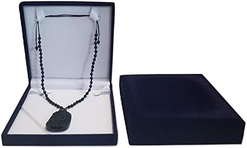JM XXL EXTRAL Velika mornarsko plava Blue BELVET poklon kutija za set nakit - narukvica s dugim ogrlicama, prsten za putovanja nakit organizator