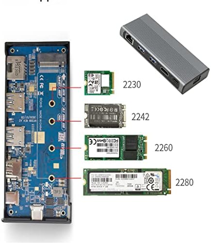 YASEZ 1000M LAN 10Gbps USB C HUB Tip C 3.1 do M. 2 NVME NGFF 4K 30Hz USB ekspander Računarska oprema za
