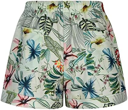 Oplxuo Womens Swim kratke hlače Ležerne ljetne pločeHorts Brzi suha plaža Kratke hlače Direktorsko sportsko dno sa džepovima